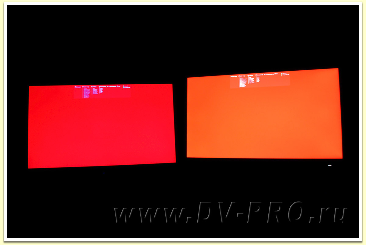 Красный цвет разные мониторы часто отображают совершенно по-разному